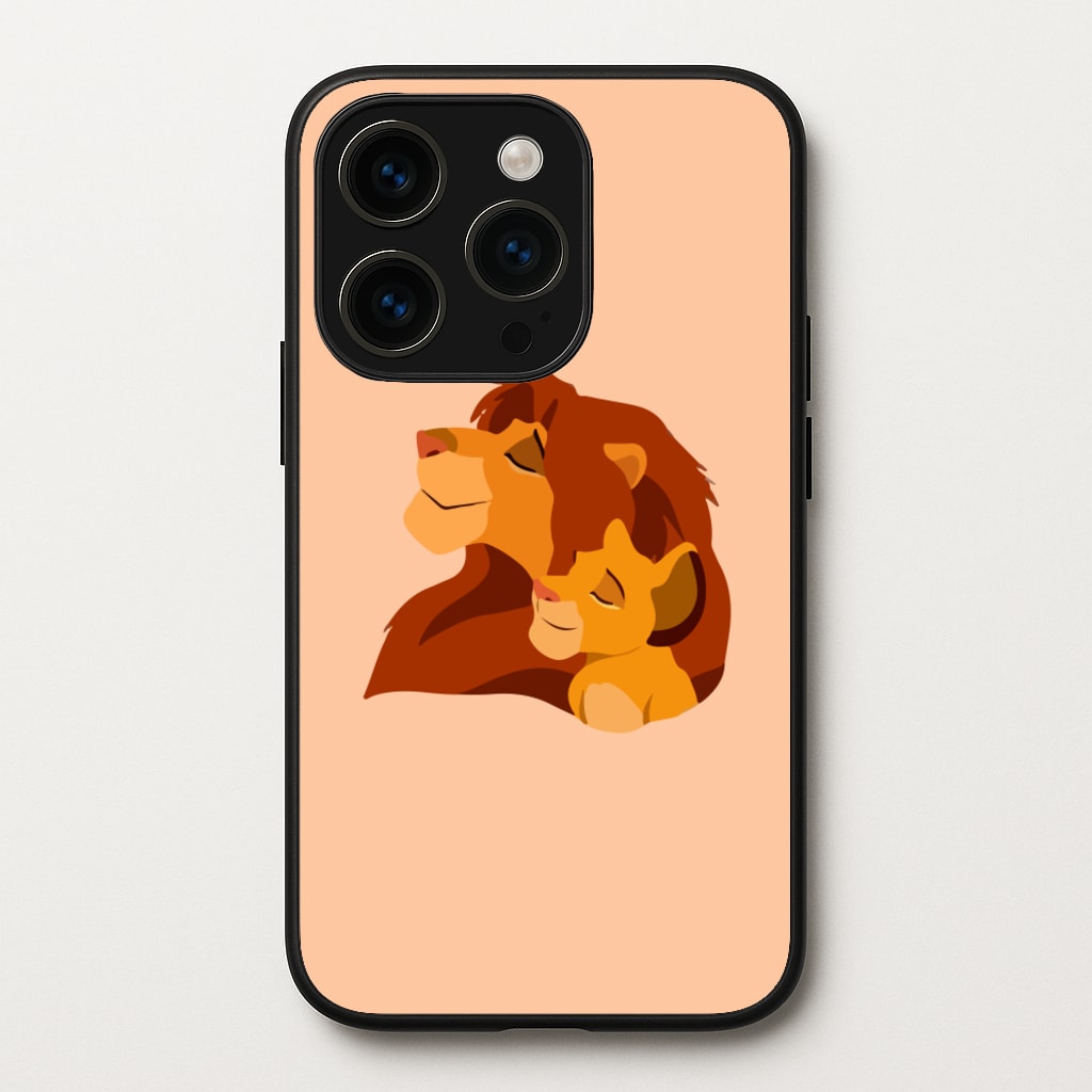 King Lion And Cub - Disney Phone Case for iPhone 14 Pro Max