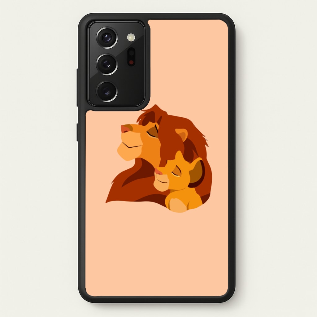 King Lion And Cub - Disney Phone Case for Galaxy Note 20 Ultra