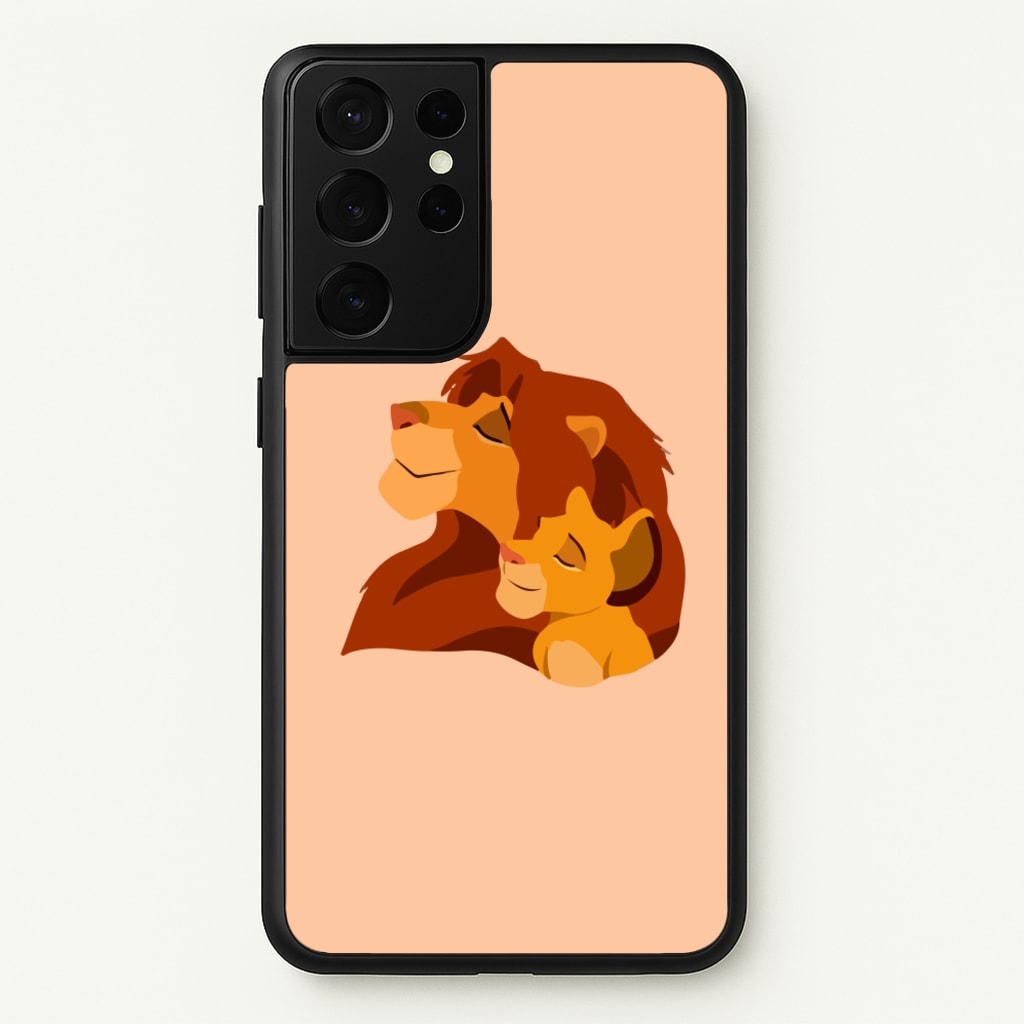 King Lion And Cub - Disney Phone Case for Galaxy S21 Ultra