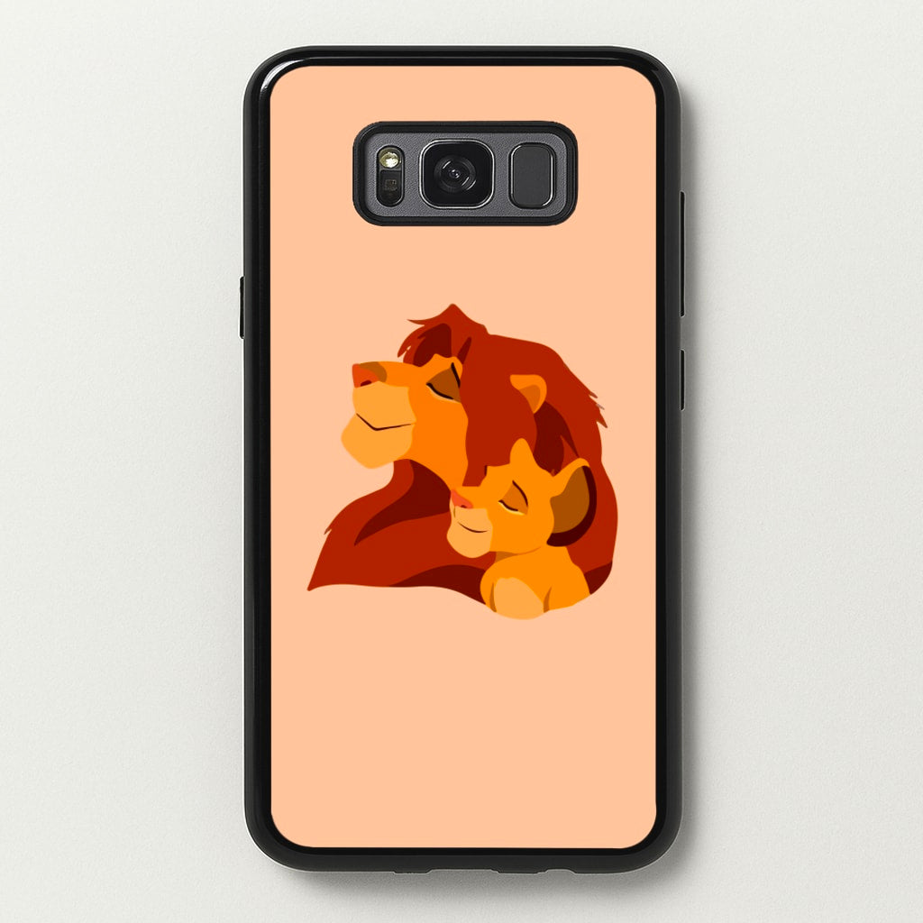 King Lion And Cub - Disney Phone Case for Galaxy S8