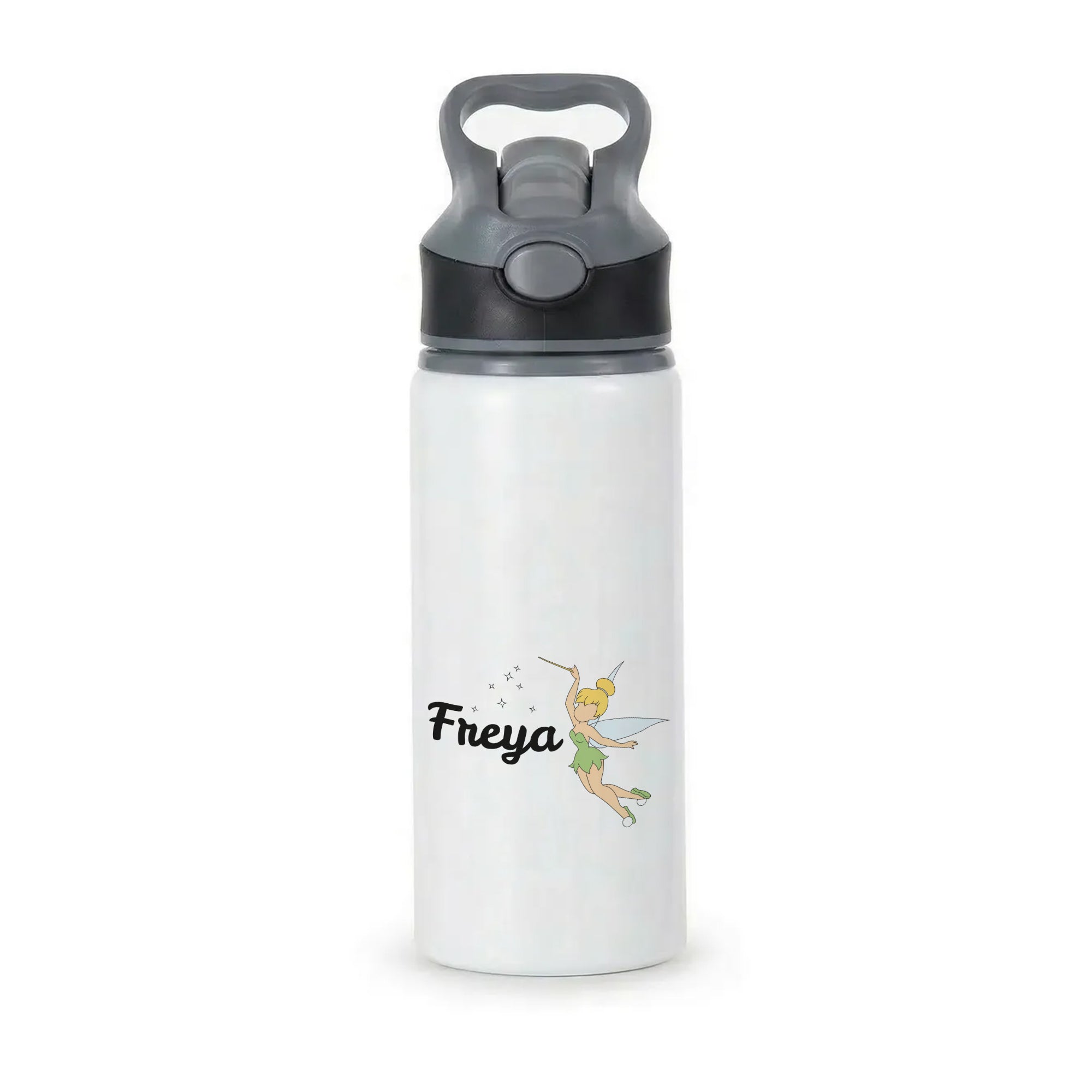 Tinkerbell - Personalised Fairytale Active Water Bottle - Black