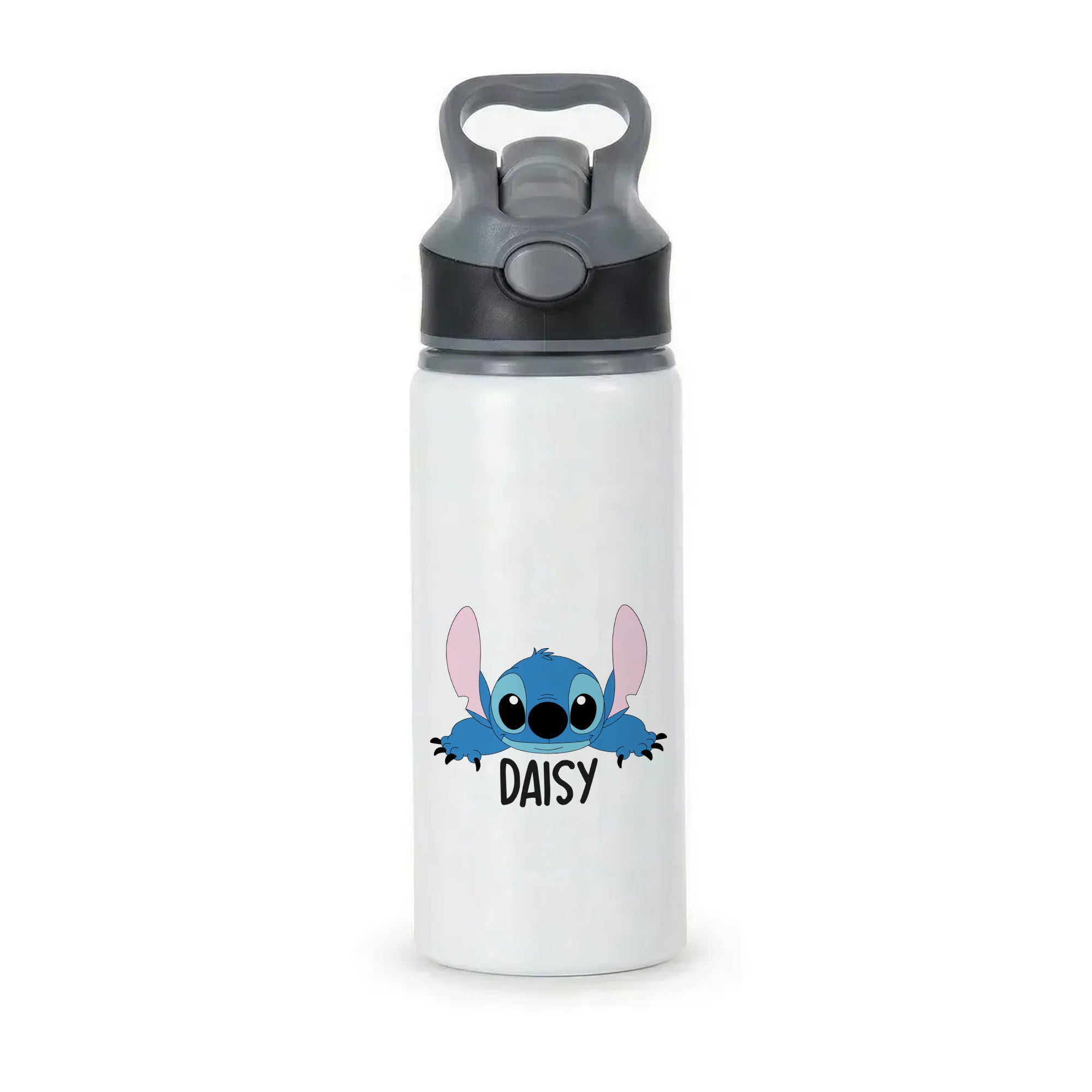 Blue Alien - Personalised Disney Active Water Bottle - Black