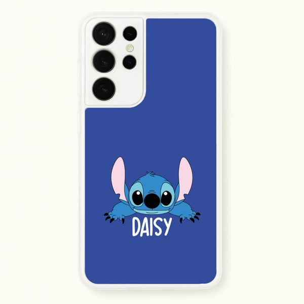 Blue Alien - Personalised Disney - Disney Phone Case for Galaxy S21 Ultra