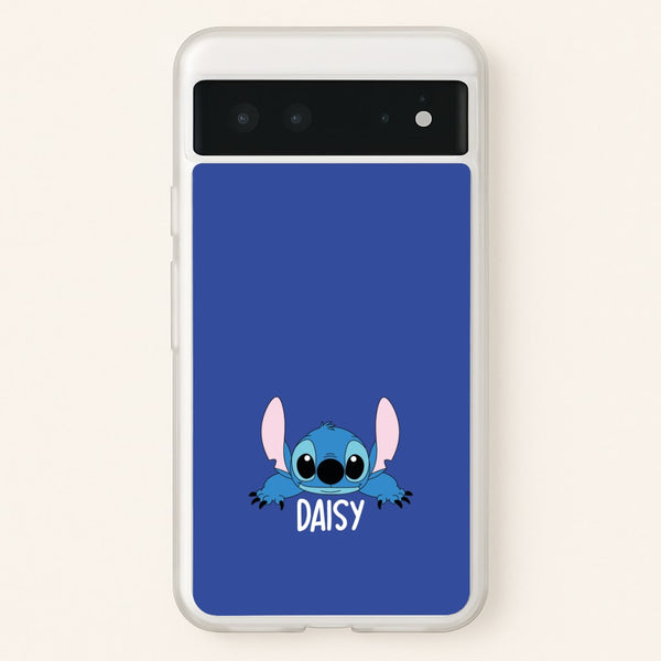Blue Alien - Personalised Disney - Disney Phone Case for Google Pixel 6