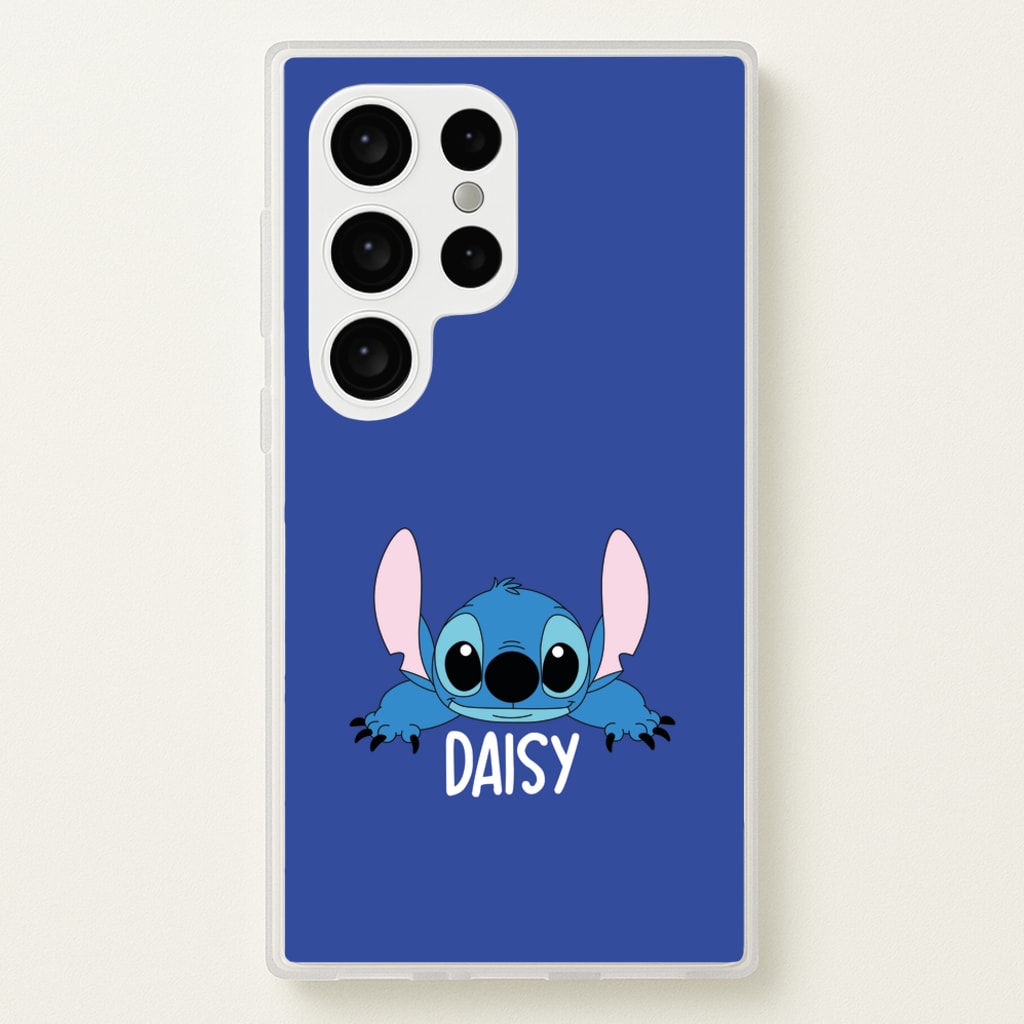 Blue Alien - Personalised Disney - Disney Phone Case for Galaxy S24 Ultra