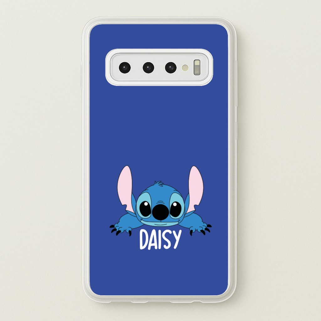 Blue Alien - Personalised Disney - Disney Phone Case for Galaxy S10