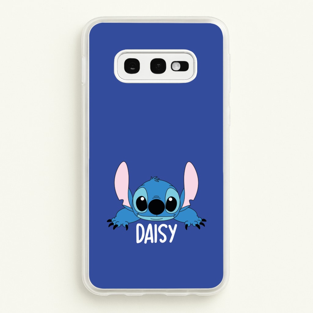 Blue Alien - Personalised Disney - Disney Phone Case for Galaxy S10e