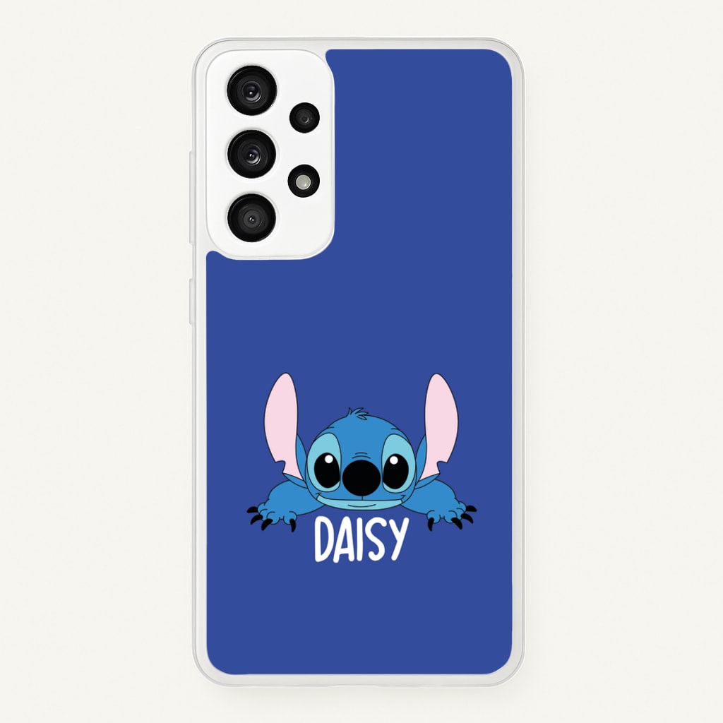 Blue Alien - Personalised Disney - Disney Phone Case for Galaxy A53