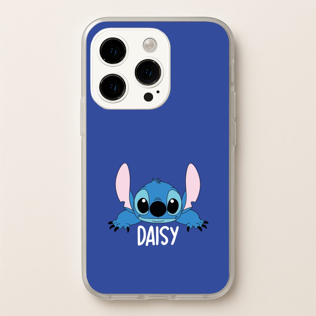 Blue Alien - Personalised Disney - Disney Phone Case for iPhone 15 Pro