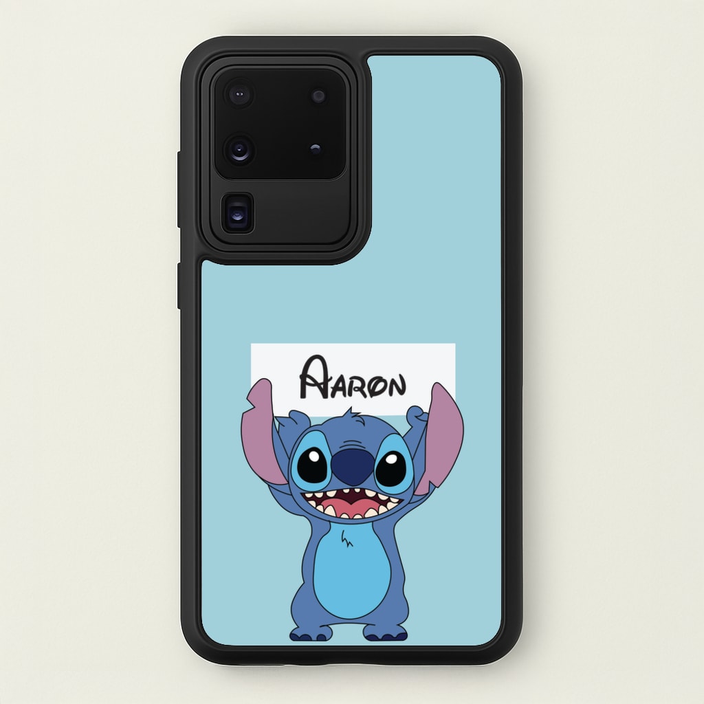 Standing Blue Alien - Personalised Disney - Disney Phone Case for Galaxy S20 Ultra
