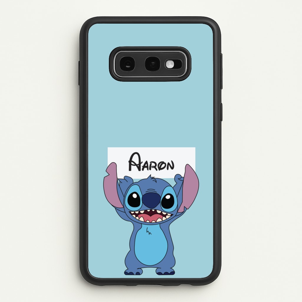 Standing Blue Alien - Personalised Disney - Disney Phone Case for Galaxy S10e
