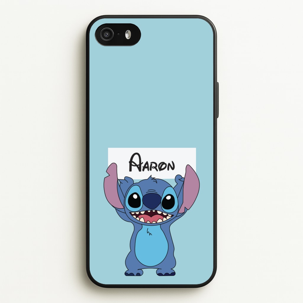 Standing Blue Alien - Personalised Disney - Disney Phone Case for iPhone 5 / 5s / SE 2016
