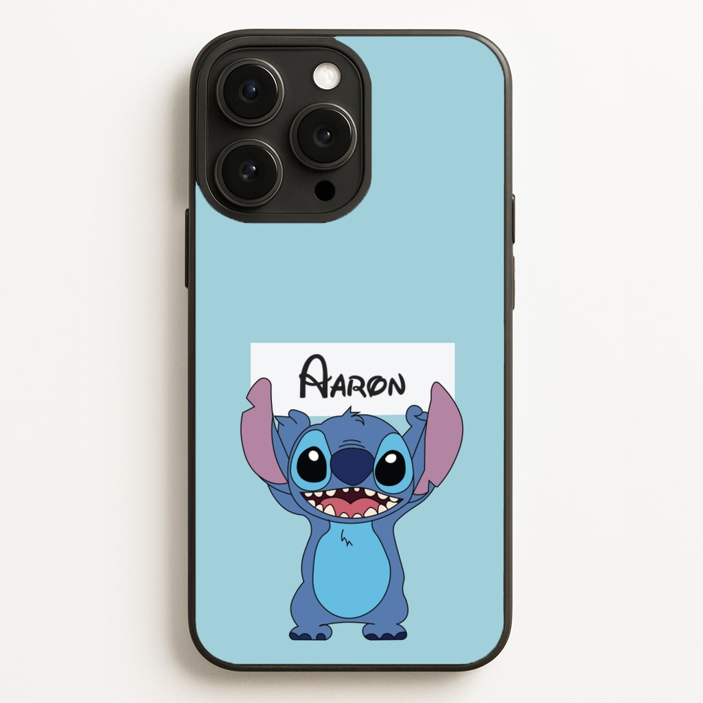 Standing Blue Alien - Personalised Disney - Disney Phone Case for iPhone 12 Pro Max
