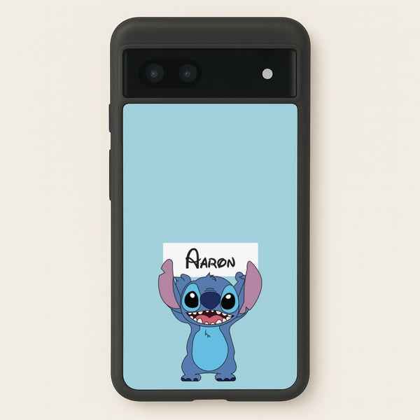 Standing Blue Alien - Personalised Disney - Disney Phone Case for Google Pixel 6a