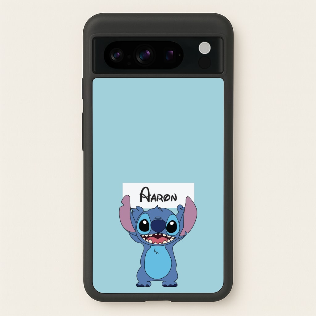 Standing Blue Alien - Personalised Disney - Disney Phone Case for Google Pixel 8 Pro