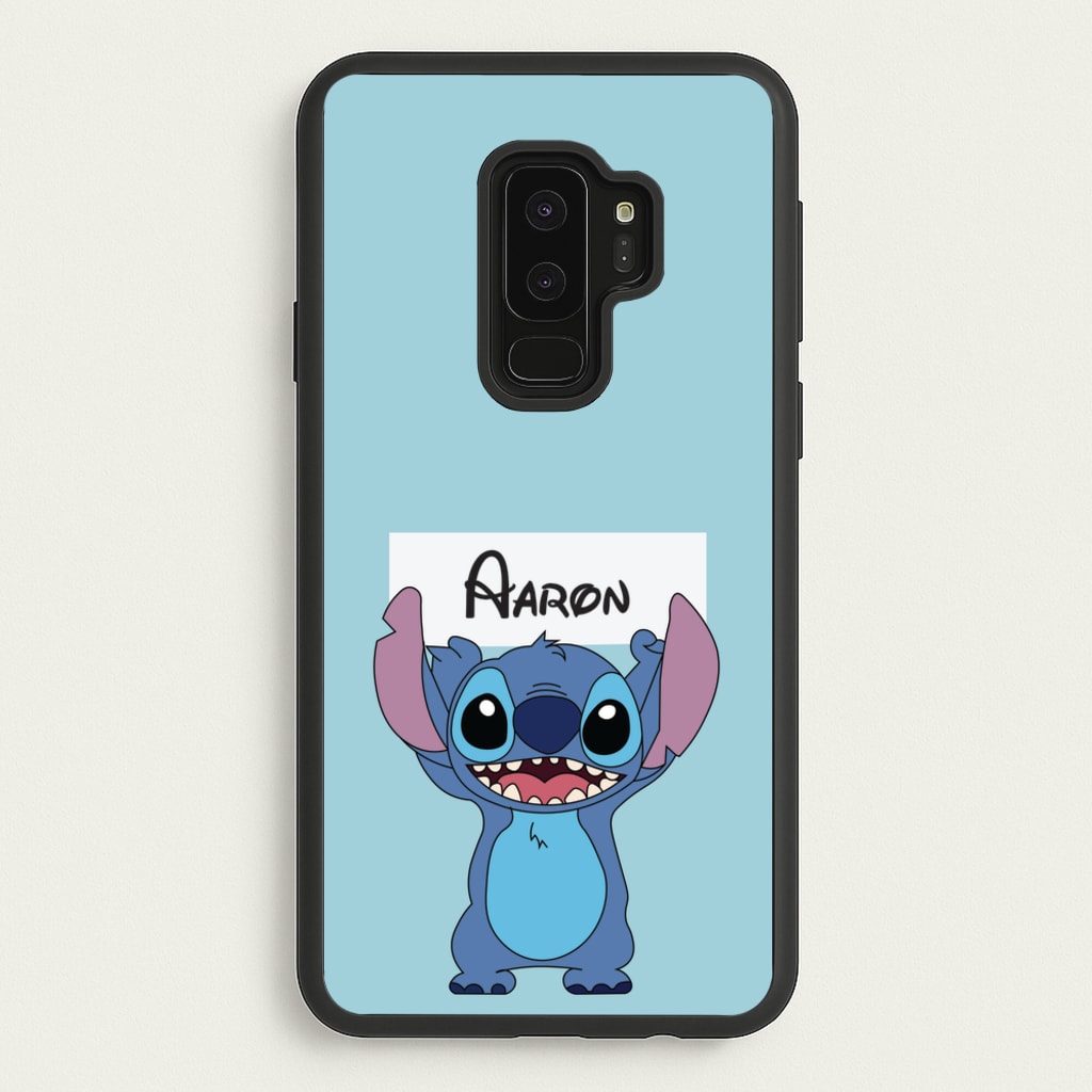 Standing Blue Alien - Personalised Disney - Disney Phone Case for Galaxy S9 Plus