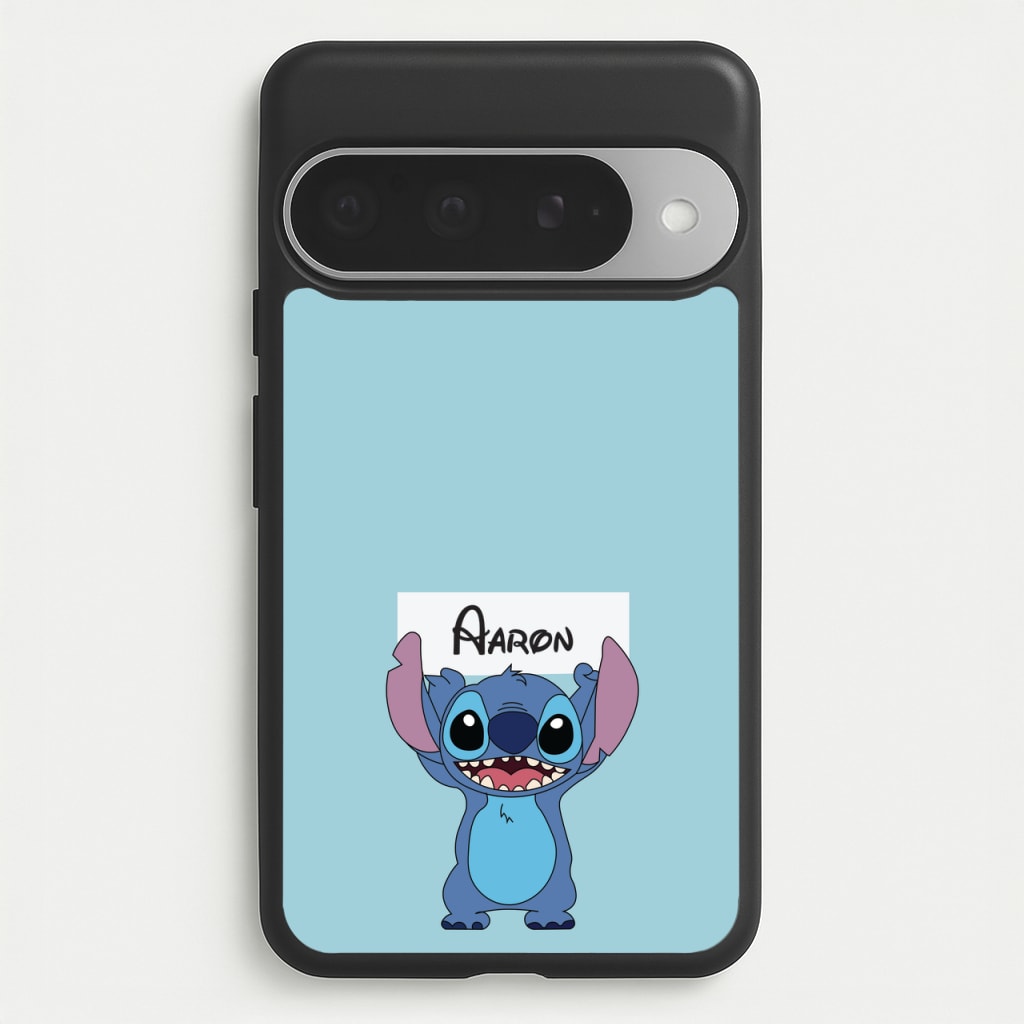 Standing Blue Alien - Personalised Disney Phone Case for Google Pixel 10 Pro XL