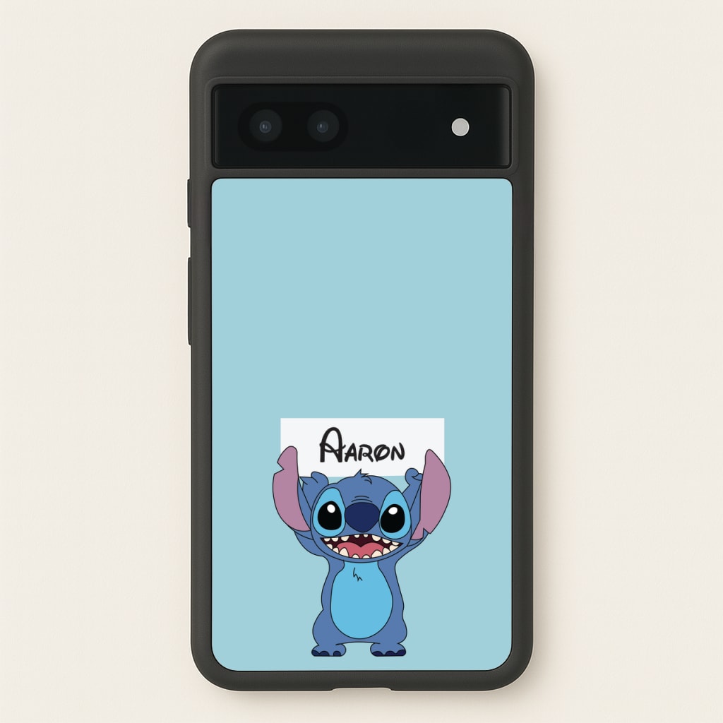 Standing Blue Alien - Personalised Disney - Disney Phone Case for Google Pixel 7a