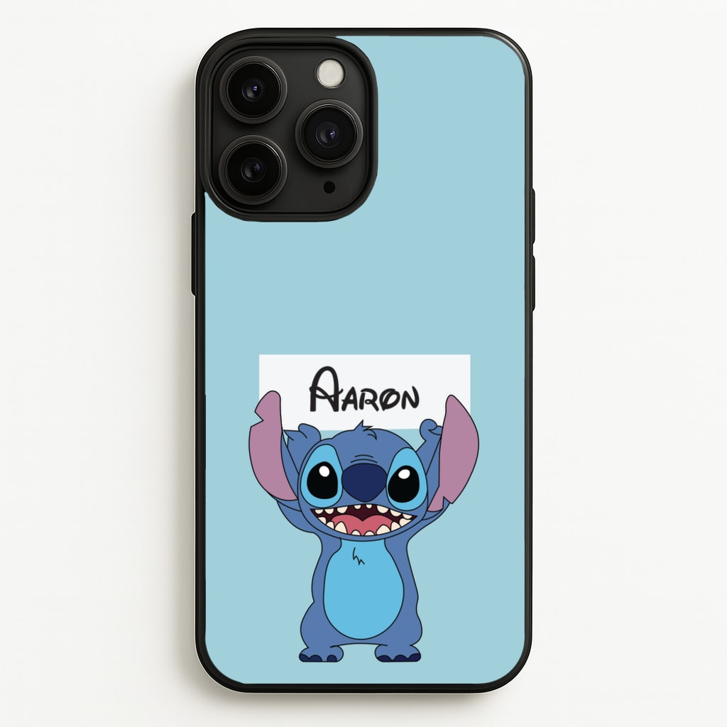Standing Blue Alien - Personalised Disney - Disney Phone Case for iPhone 11 Pro