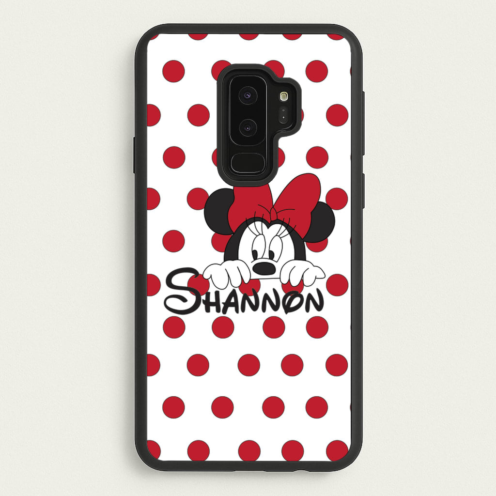 Minnie Mouse - Personalised Fairytale - Disney Phone Case for Galaxy S9 Plus