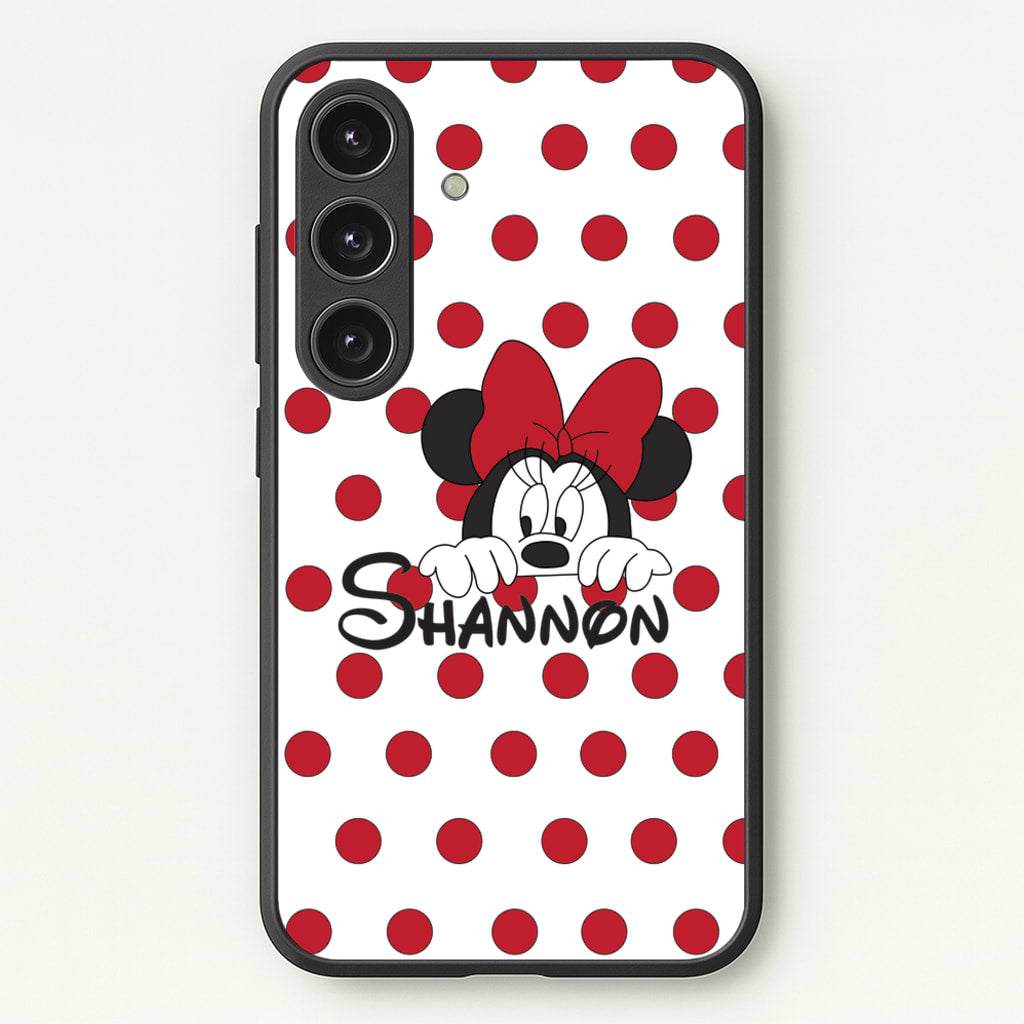 Minnie Mouse - Personalised Fairytale - Disney Phone Case for Galaxy S24FE