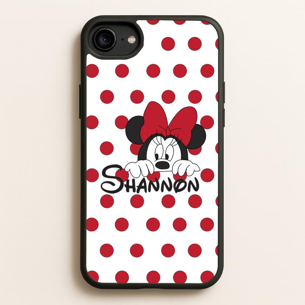 Minnie Mouse - Personalised Fairytale - Disney Phone Case for iPhone 6 / 7 / 8 / SE