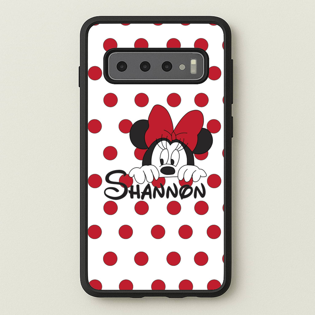 Minnie Mouse - Personalised Fairytale - Disney Phone Case for Galaxy S10 Plus