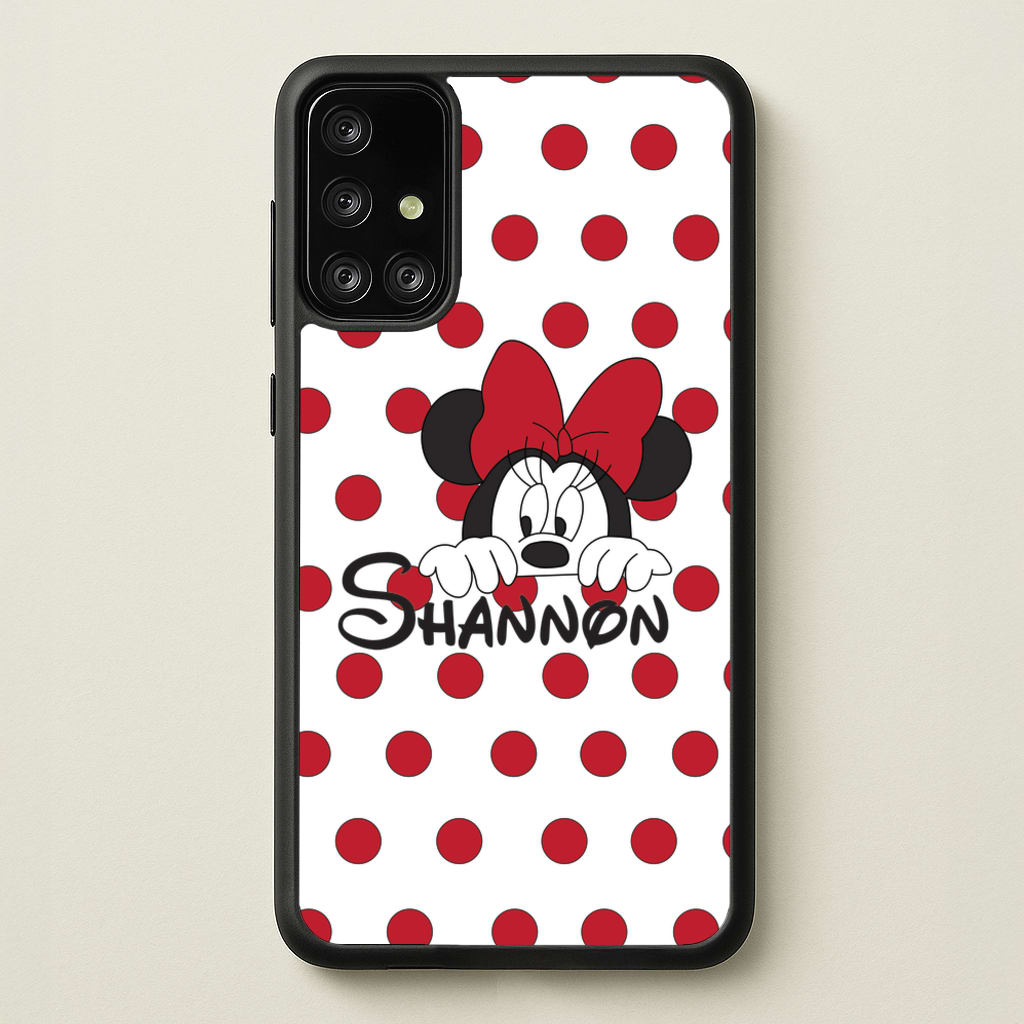 Minnie Mouse - Personalised Fairytale - Disney Phone Case for Galaxy A71