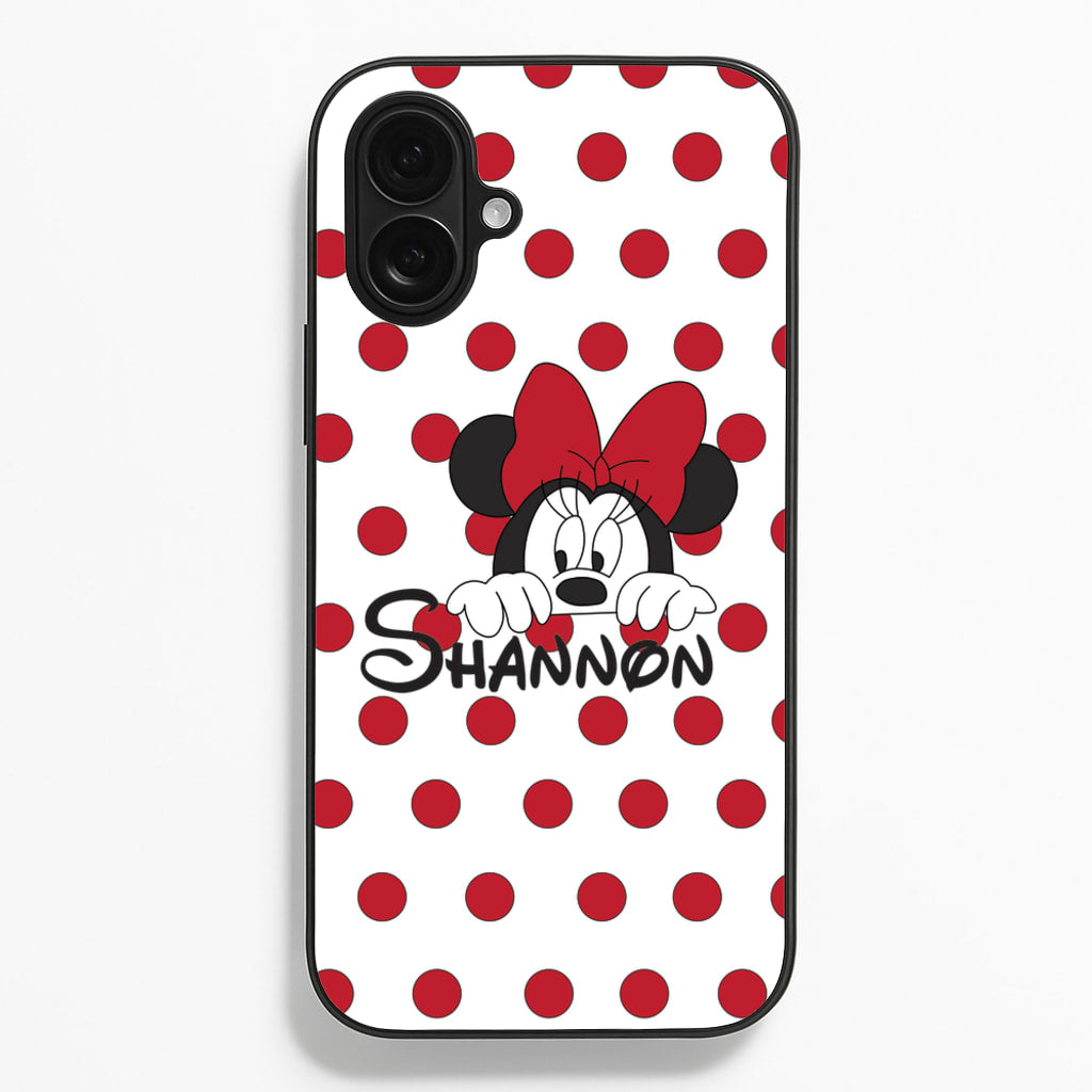Minnie Mouse - Personalised Fairytale - Disney Phone Case for iPhone 16 Plus