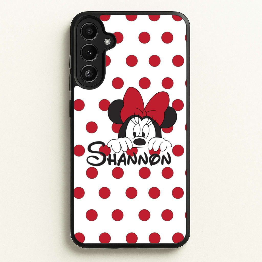 Minnie Mouse - Personalised Fairytale - Disney Phone Case for Galaxy A34