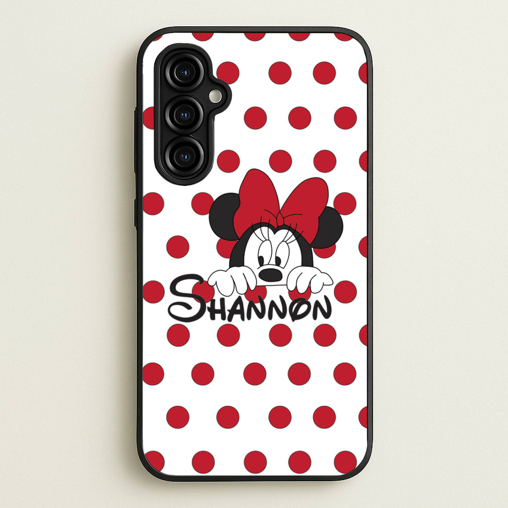 Minnie Mouse - Personalised Fairytale - Disney Phone Case for Galaxy A54