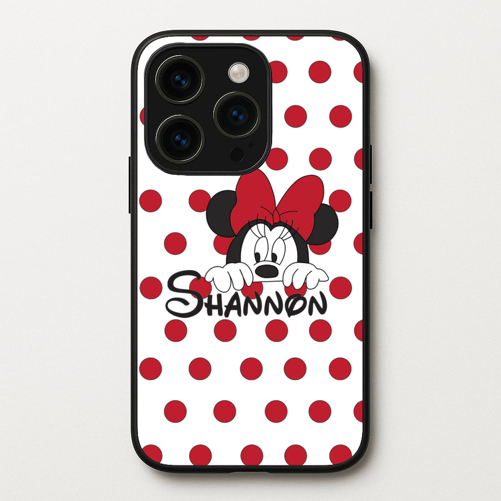 Minnie Mouse - Personalised Fairytale - Disney Phone Case for iPhone 14 Pro