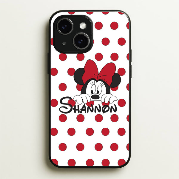 Minnie Mouse - Personalised Fairytale - Disney Phone Case for iPhone 15