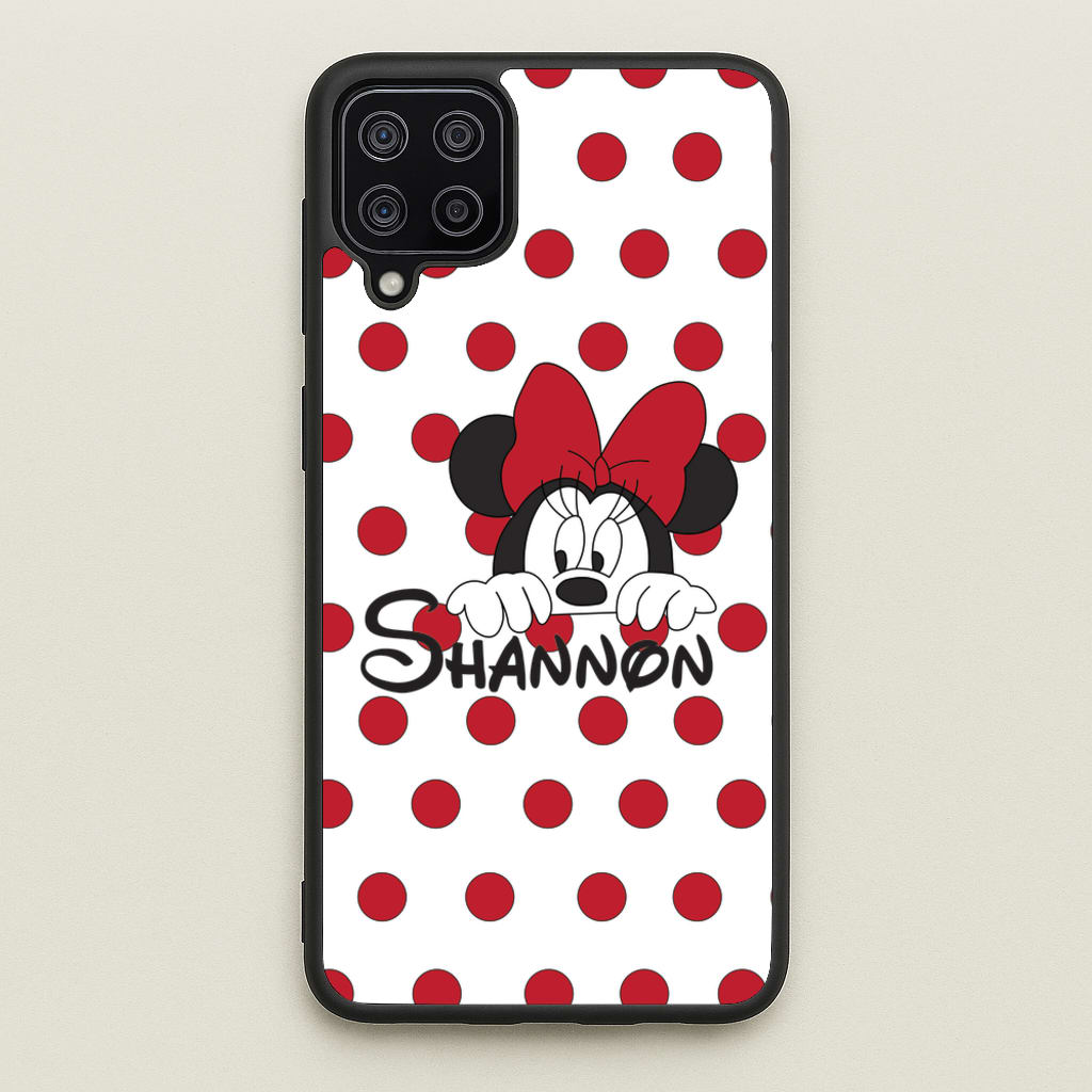Minnie Mouse - Personalised Fairytale - Disney Phone Case for Galaxy A12
