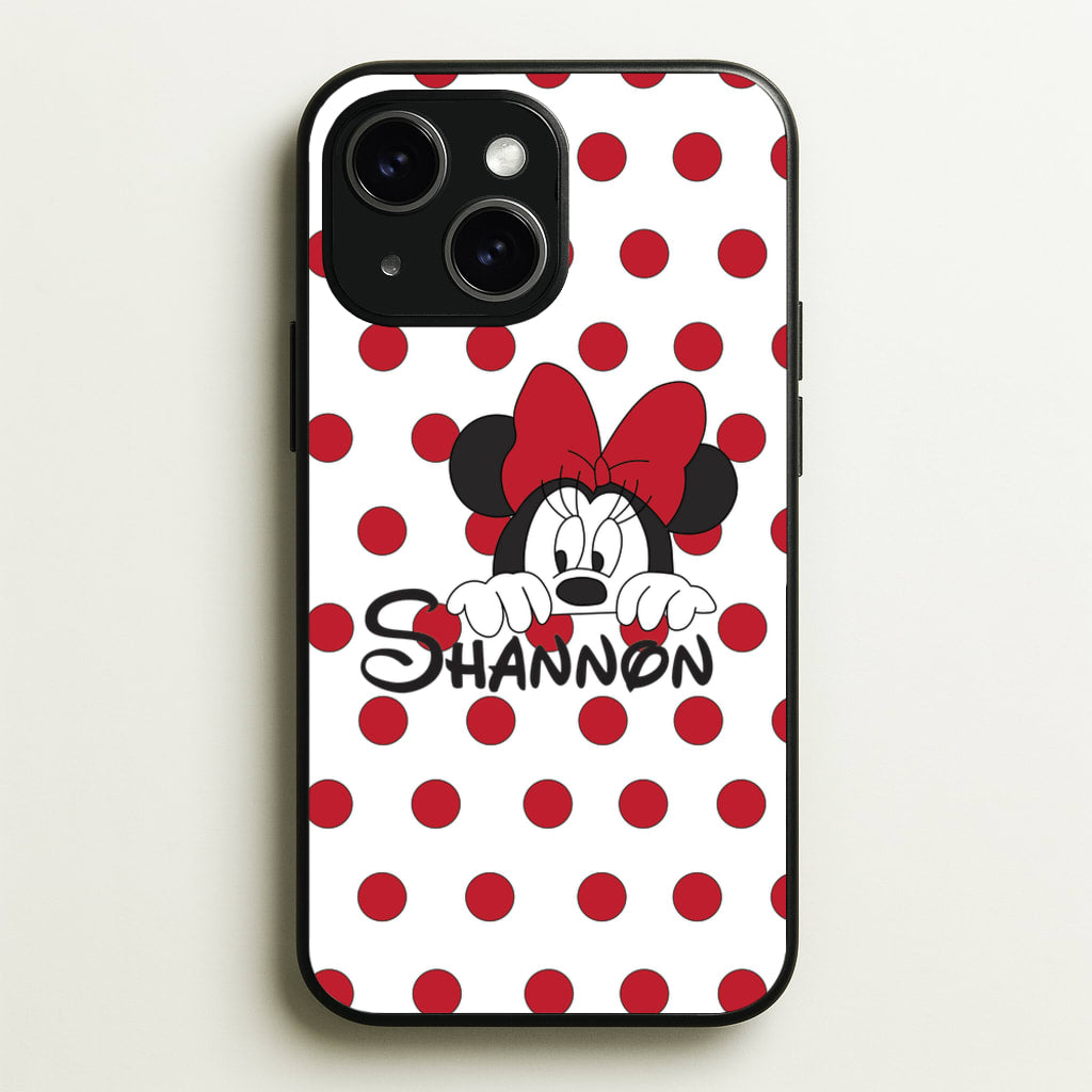 Minnie Mouse - Personalised Fairytale - Disney Phone Case for iPhone 14 Plus