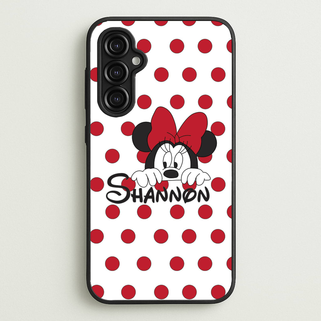 Minnie Mouse - Personalised Fairytale - Disney Phone Case for Galaxy A14