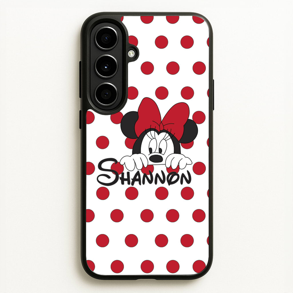 Minnie Mouse - Personalised Fairytale - Disney Phone Case for Galaxy A56