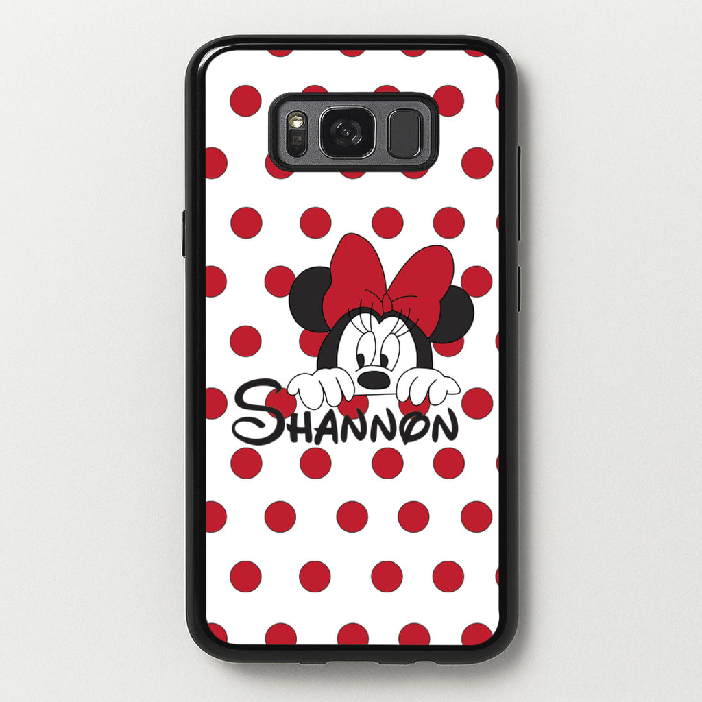 Minnie Mouse - Personalised Fairytale - Disney Phone Case for Galaxy S8 Plus