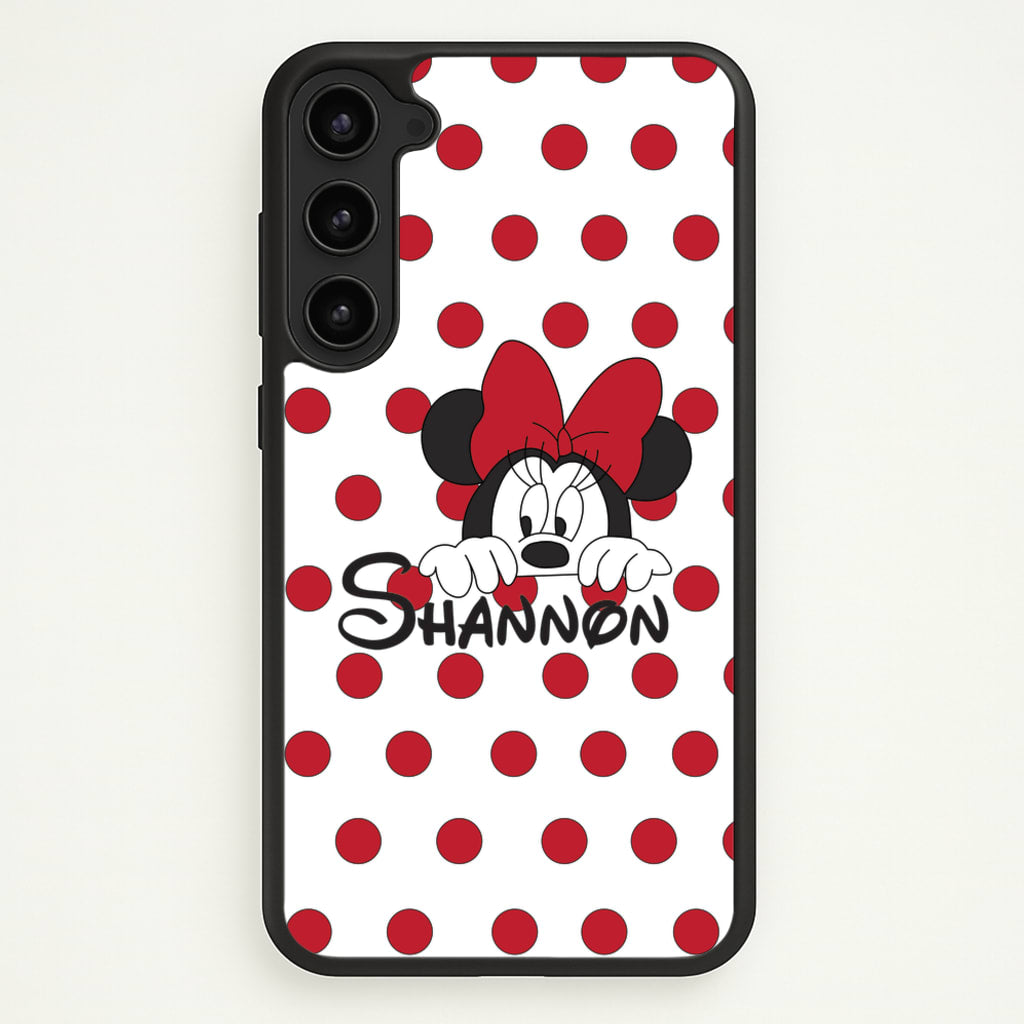 Minnie Mouse - Personalised Fairytale - Disney Phone Case for Galaxy S23