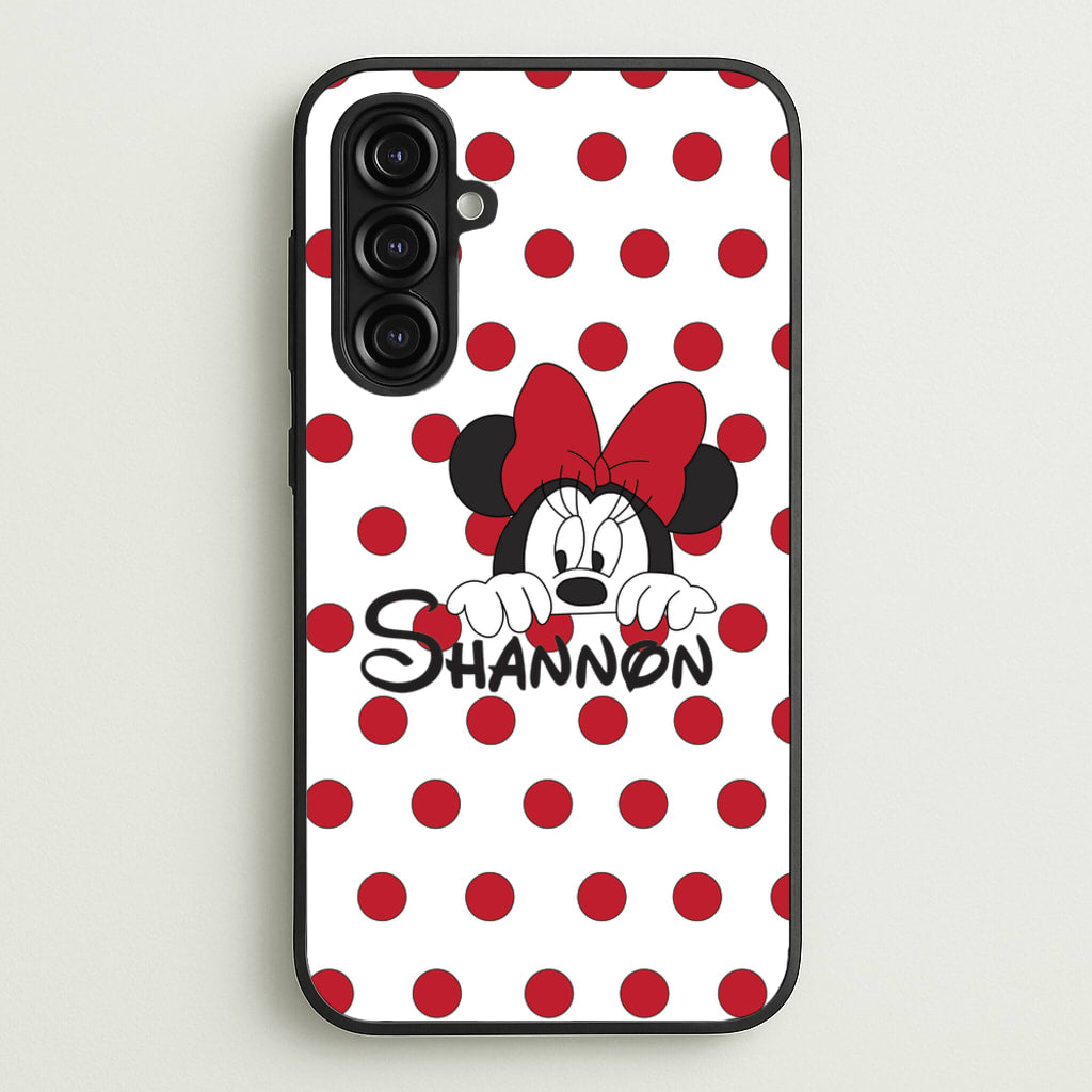 Minnie Mouse - Personalised Fairytale - Disney Phone Case for Galaxy A16