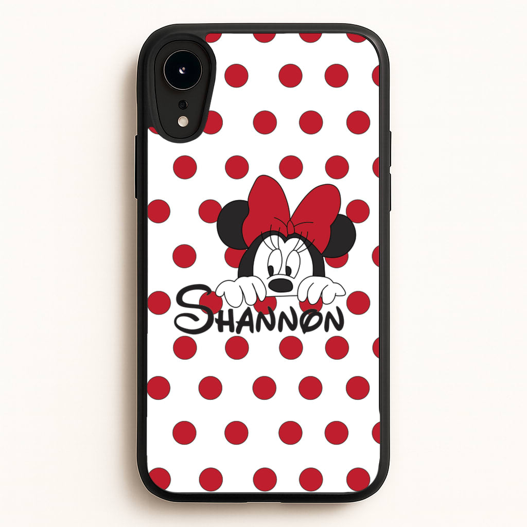 Minnie Mouse - Personalised Fairytale - Disney Phone Case for iPhone XR