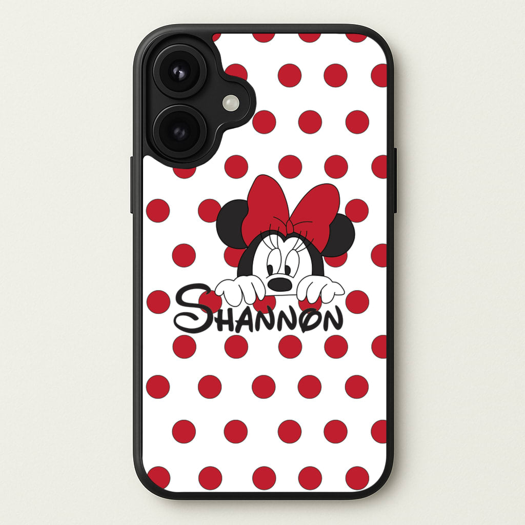 Minnie Mouse - Personalised Fairytale Phone Case for iPhone 17
