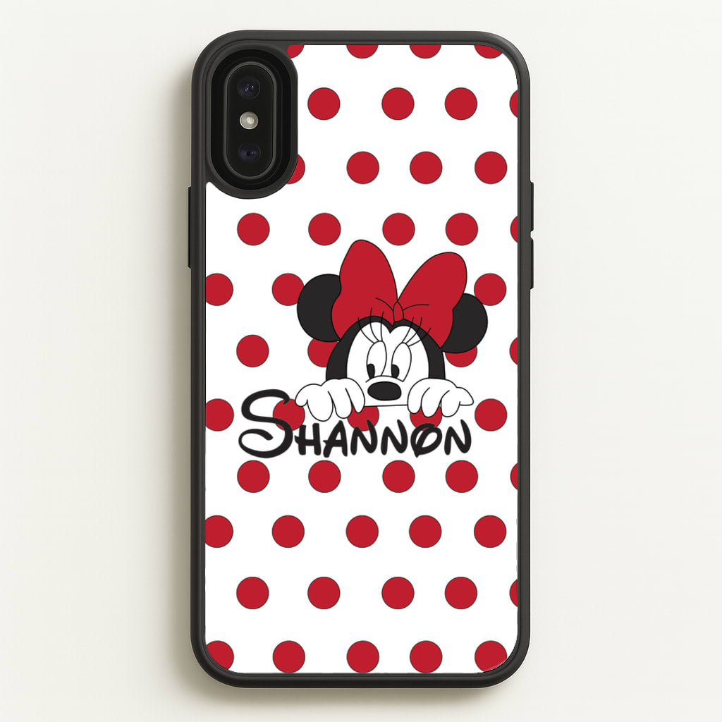 Minnie Mouse - Personalised Fairytale - Disney Phone Case for iPhone XS Max