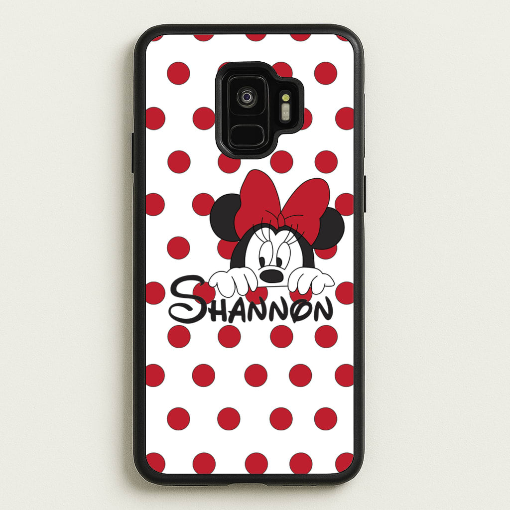Minnie Mouse - Personalised Fairytale - Disney Phone Case for Galaxy S9