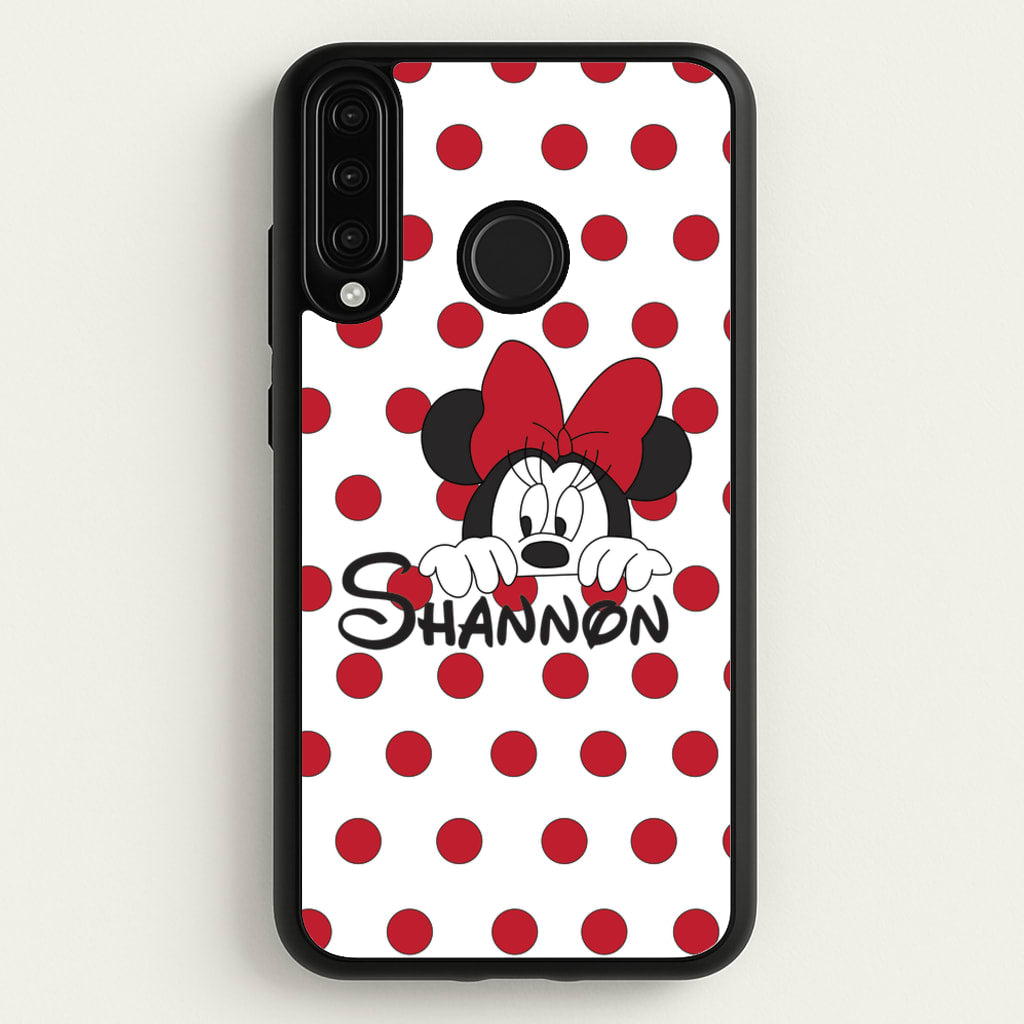 Minnie Mouse - Personalised Fairytale - Disney Phone Case for Huawei P30 Lite