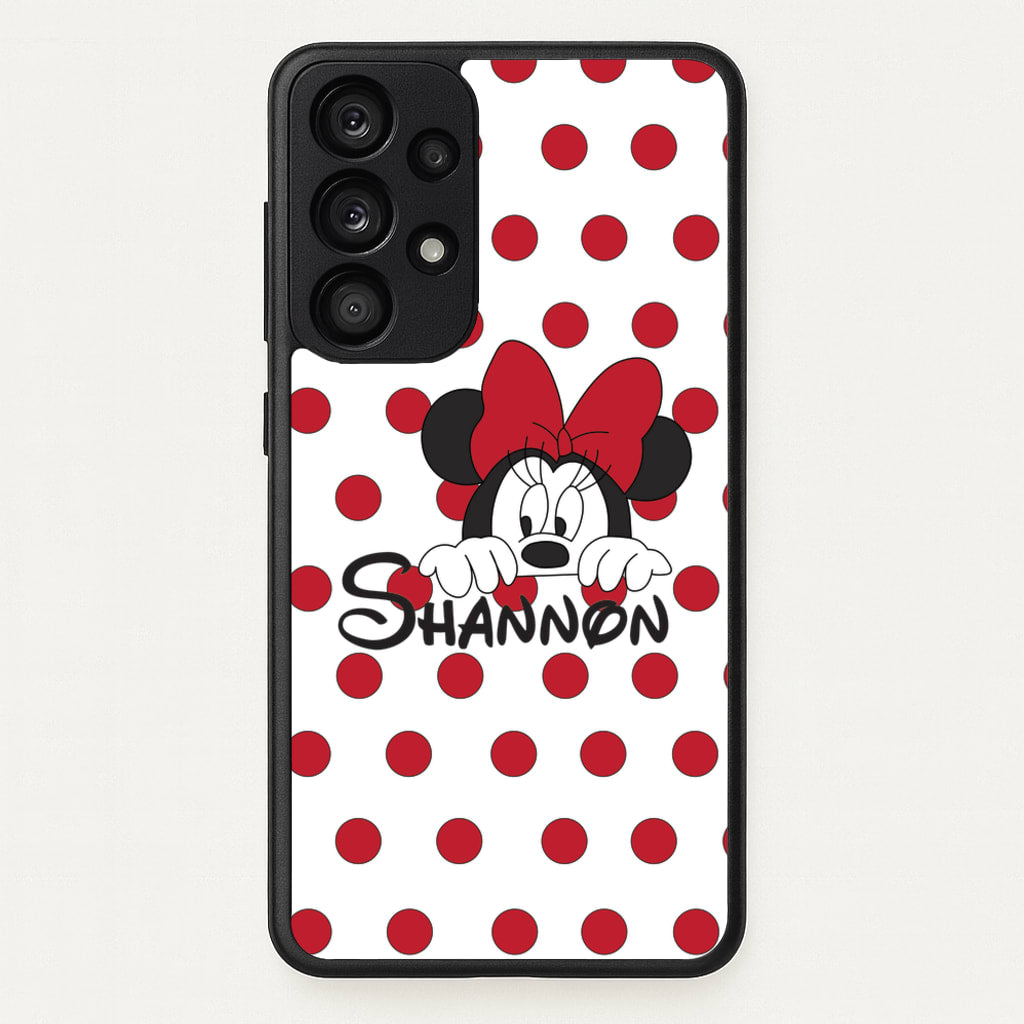 Minnie Mouse - Personalised Fairytale - Disney Phone Case for Galaxy A53