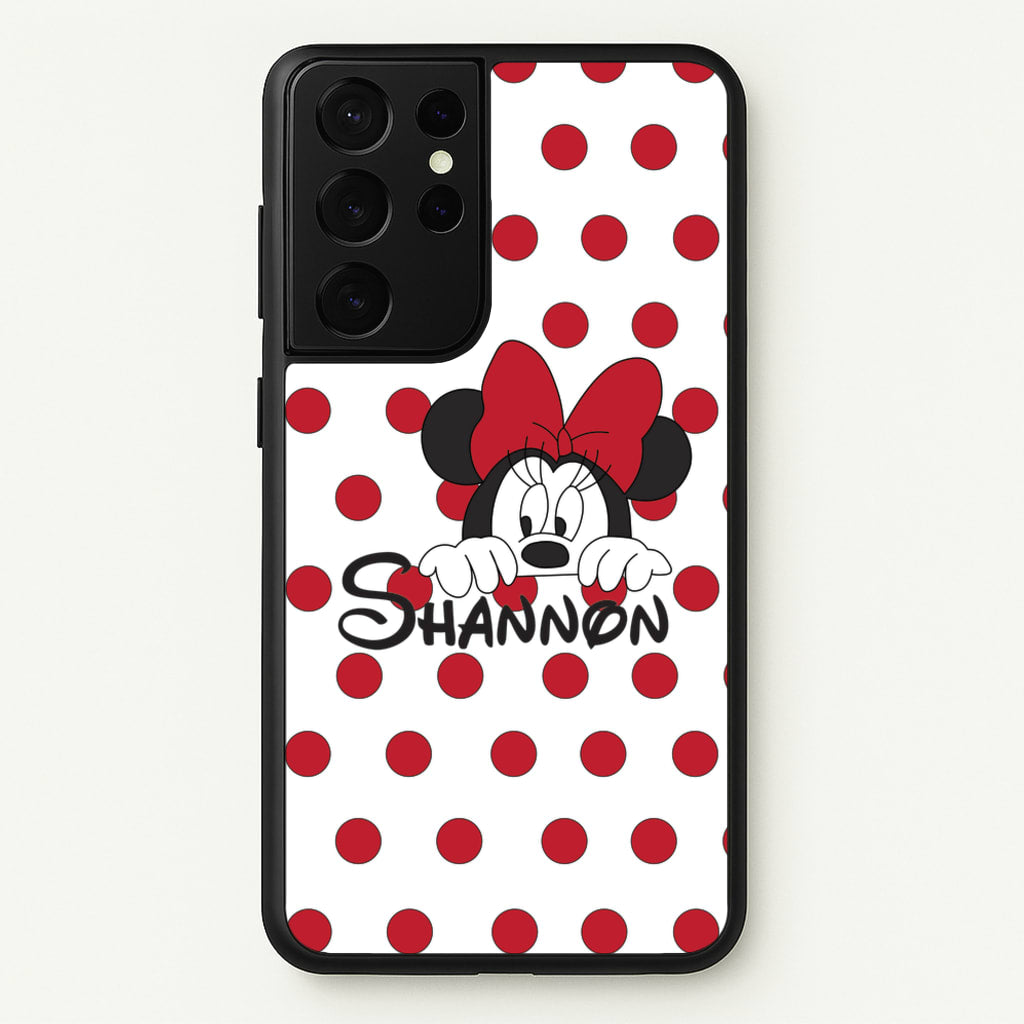 Minnie Mouse - Personalised Fairytale - Disney Phone Case for Galaxy S21 Ultra