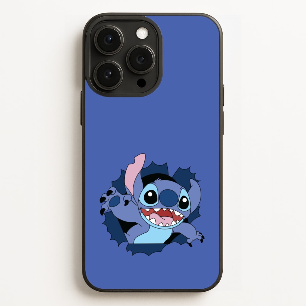 Torn Blue Alien - Disney Phone Case for iPhone 16 Pro Max