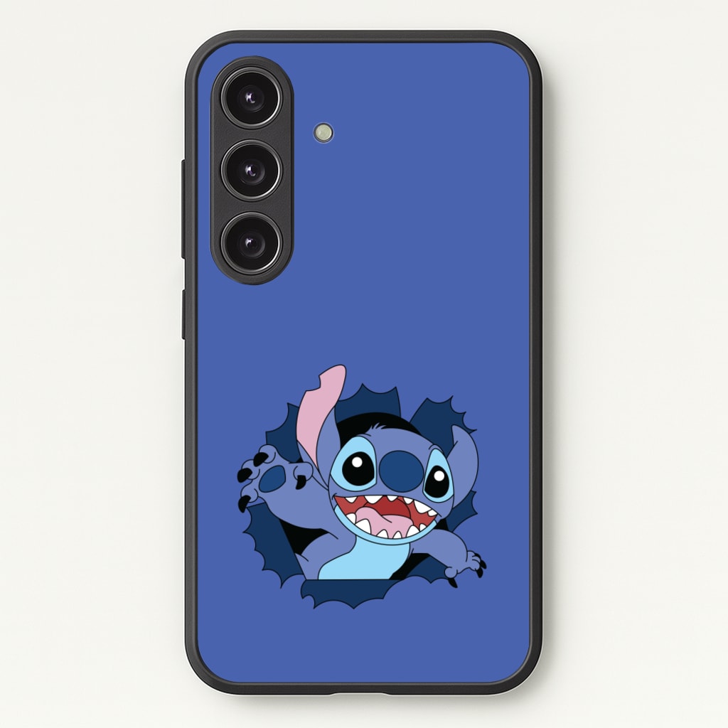 Torn Blue Alien - Disney Phone Case for Galaxy S24