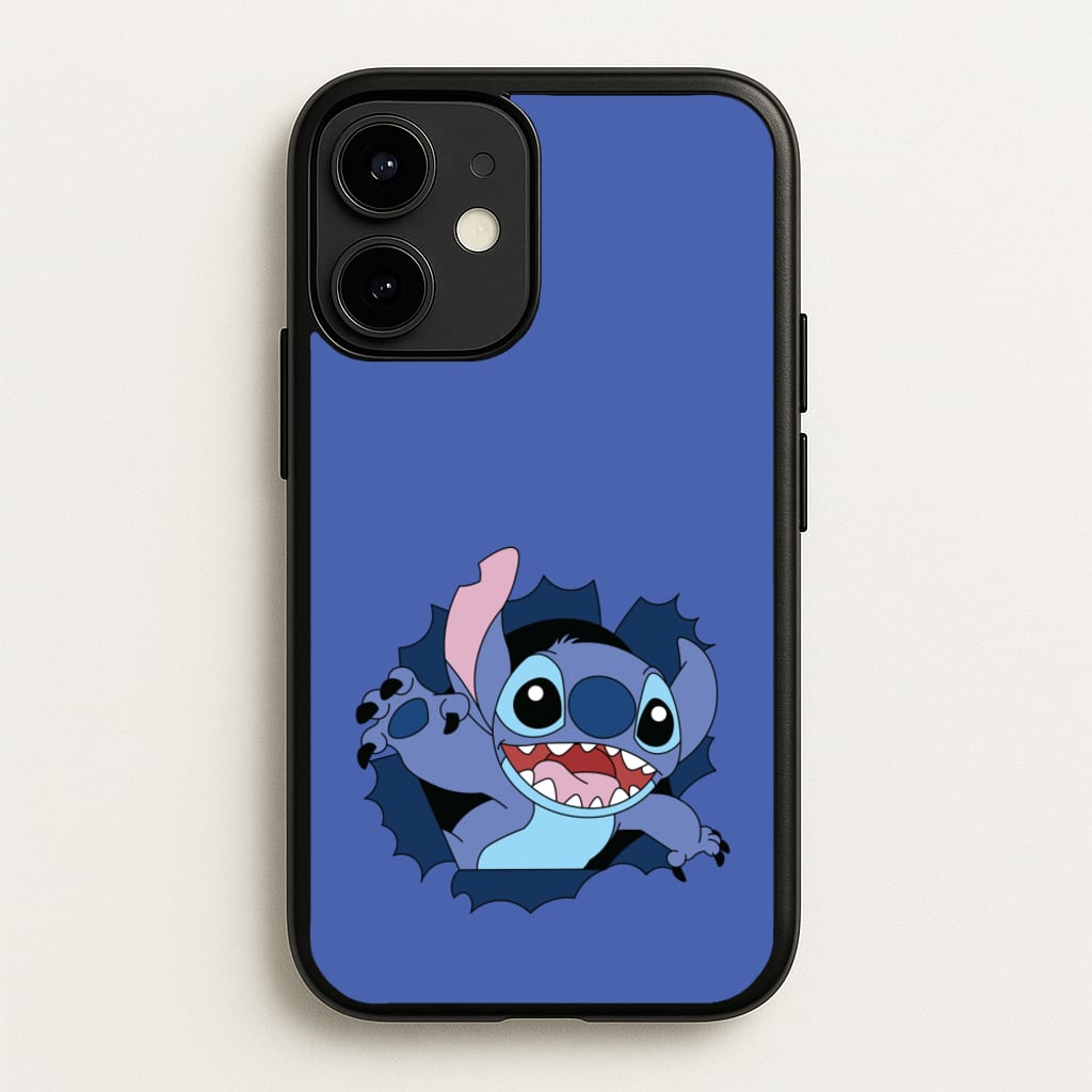 Torn Blue Alien - Disney Phone Case for iPhone 12 Mini
